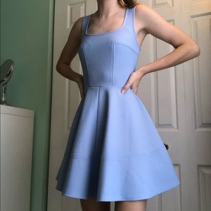 Lulus Light Blue Fit and Flare Dress